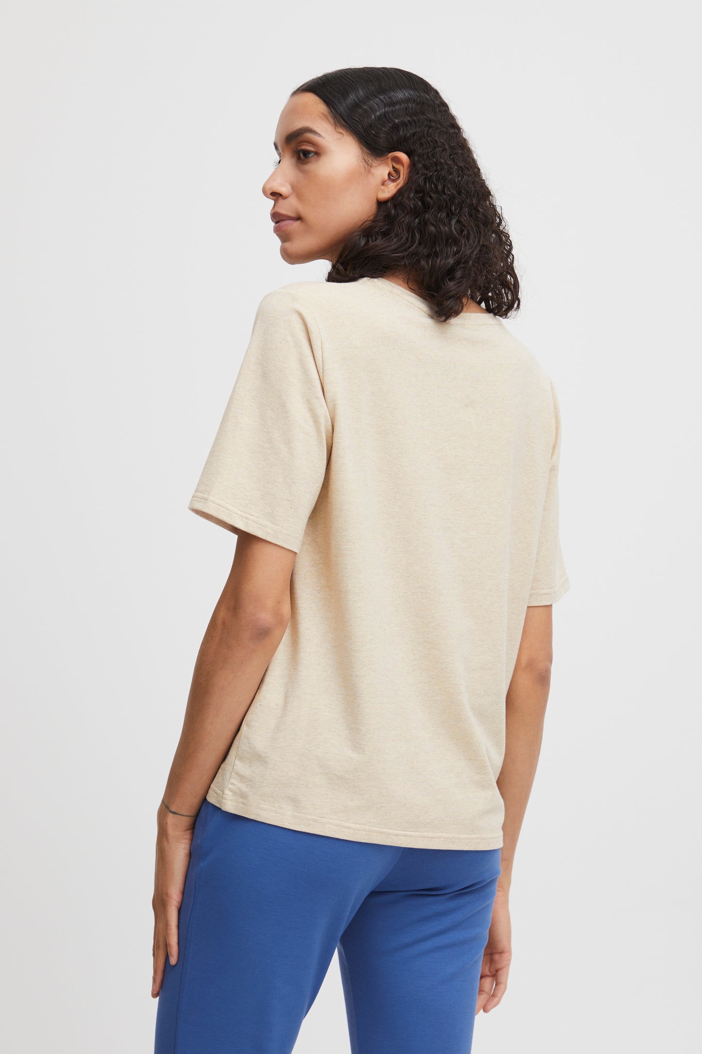 b.young Pamila T-Shirt - Cement Melange