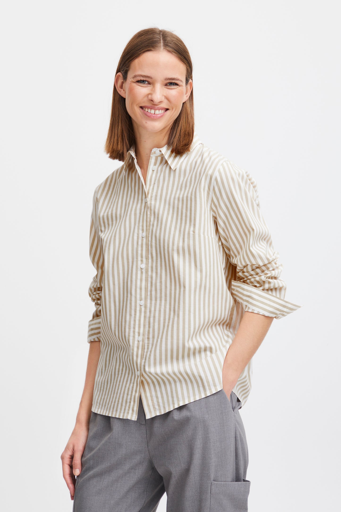 b.young Helita Shirt - Safari Stripe