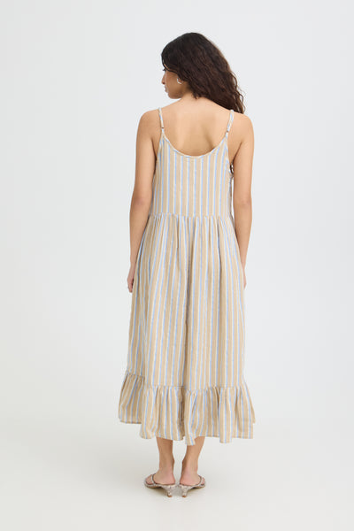 Iafoxa Midi Dress Stripe