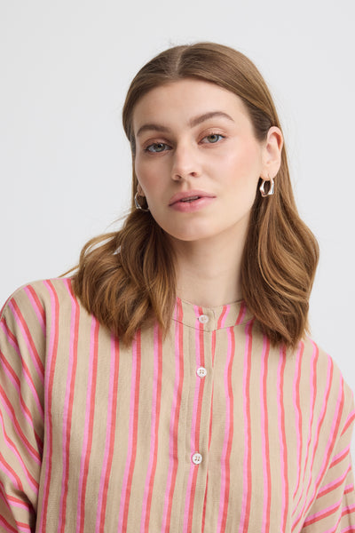 Iafoxa 3/4 Stripe Shirt
