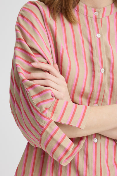 Iafoxa 3/4 Stripe Shirt