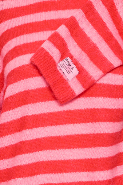 Ihblush L/S Knit - Pink Stripe