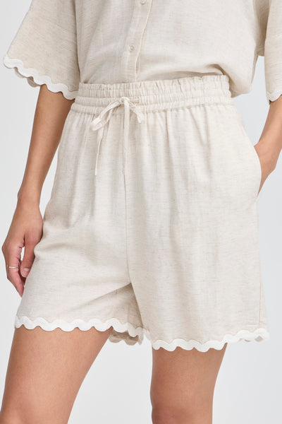 Henrietta Shorts - Nature Linen