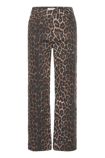 Kenna Jeans - Denim Leopard Mix
