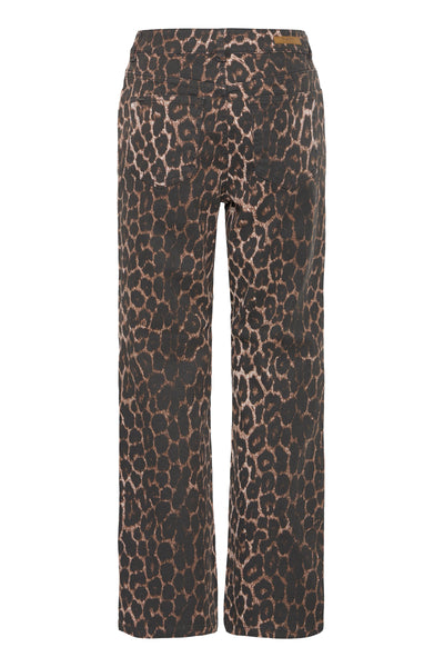 Kenna Jeans - Denim Leopard Mix