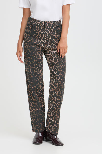 Kenna Jeans - Denim Leopard Mix