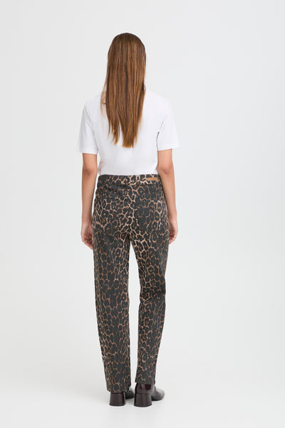 Kenna Jeans - Denim Leopard Mix