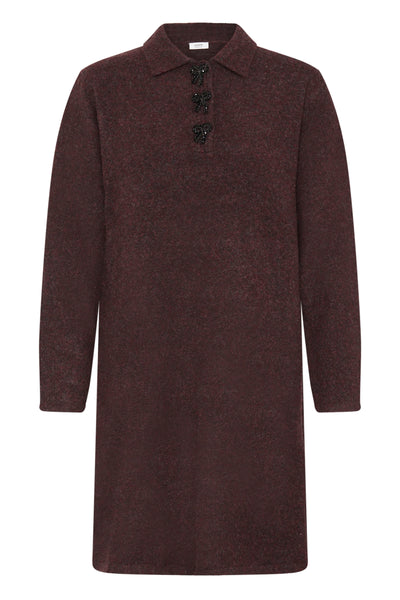 Omea Polo Dress - Port Royale Melange