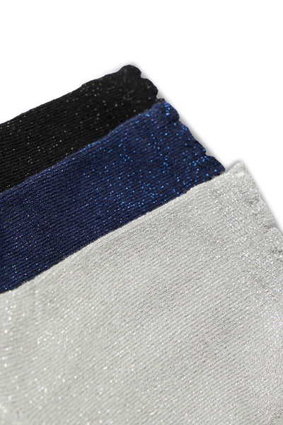 Vilaine Sock Box Navy/Silver/Black