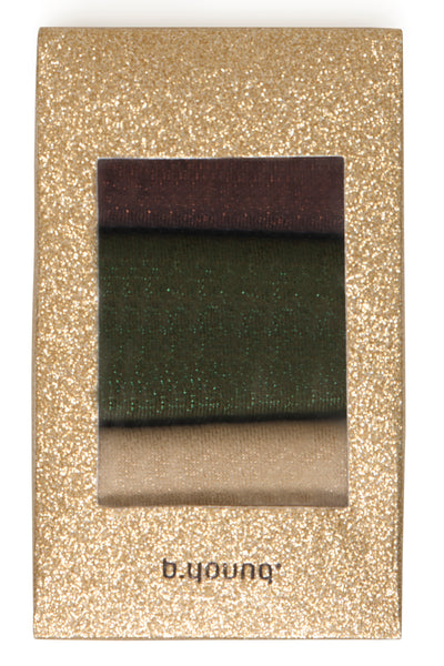 Vilaine Sock Box: Olive/Java/Champagne