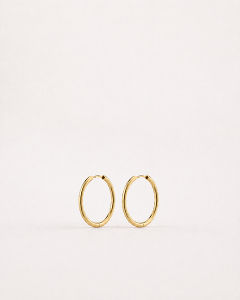 April Small Hoop Gold Plated
