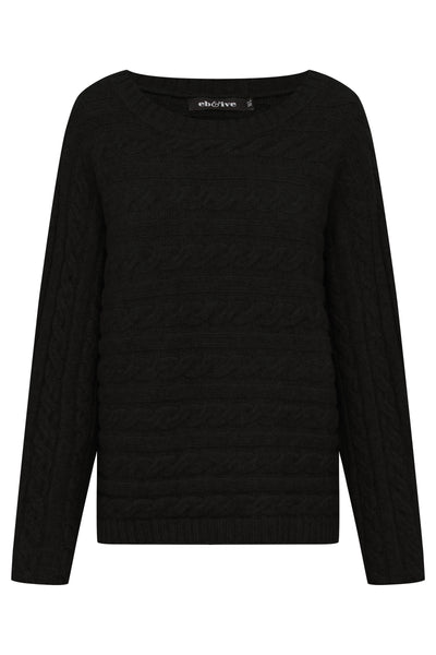 Merano Cable Knit - Charcoal