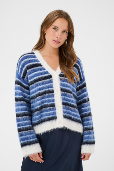 Olma Cardigan - Blue Stripe