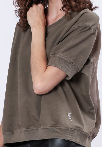 Citrine Short Sleeve Top - Khaki