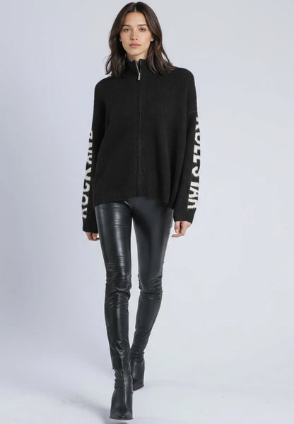 PHOEBE CARDIGAN BLACK & WHITE