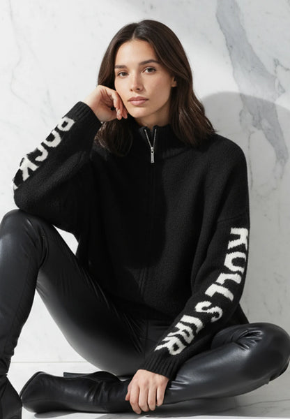 PHOEBE CARDIGAN BLACK & WHITE