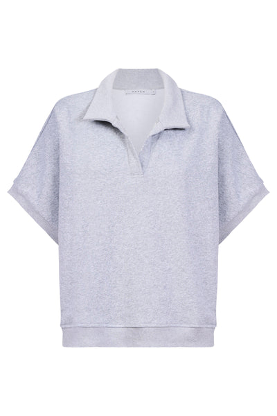 Boston Crop Sweat  - Grey