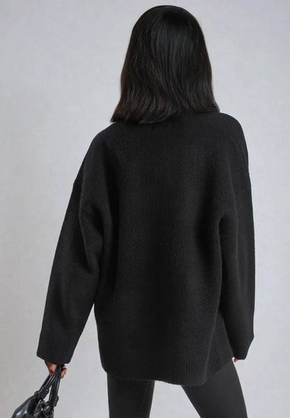 REBEL HEART JUMPER BLACK