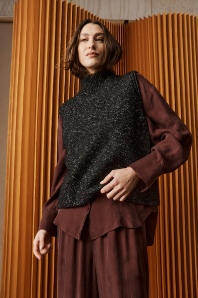 Zarda Sleeveless Knit - Black