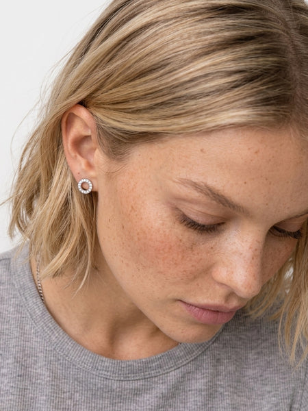 Tessa Crystal Earring Silver