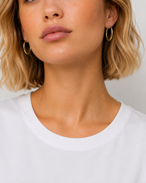 April Small Hoop Gold Plated