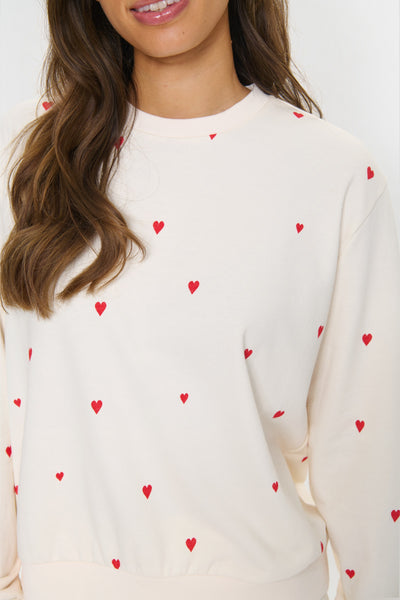 Dagna Sweatshirt - Ice Flame Hearts