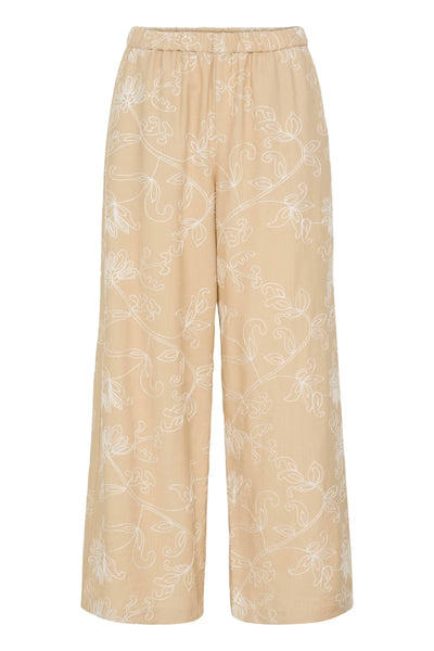 Daida Embroidered Wide Leg Trousers