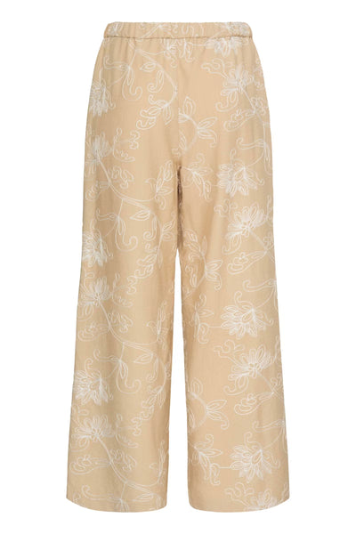 Daida Embroidered Wide Leg Trousers