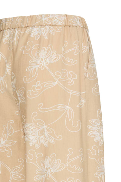 Daida Embroidered Wide Leg Trousers