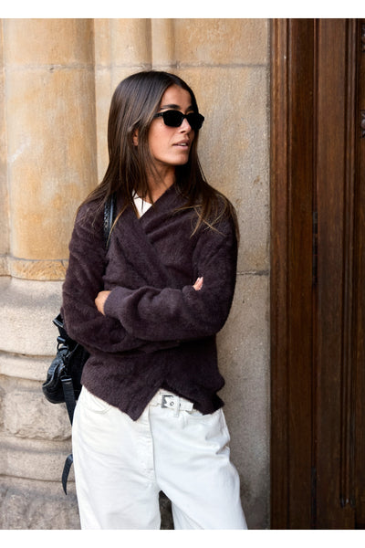 Brula Cardigan - Coffee Bean