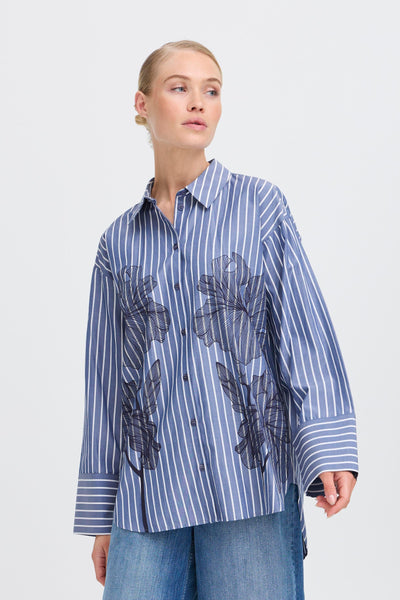 Firas Blouse - Blue Quartz Mix