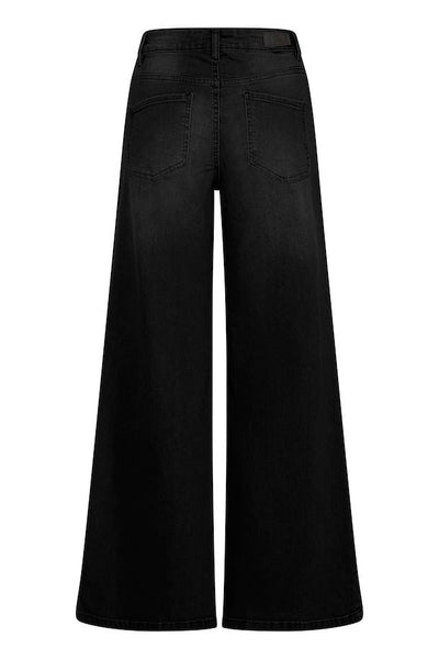 Twiggy Wide Leg Jeans - Raven