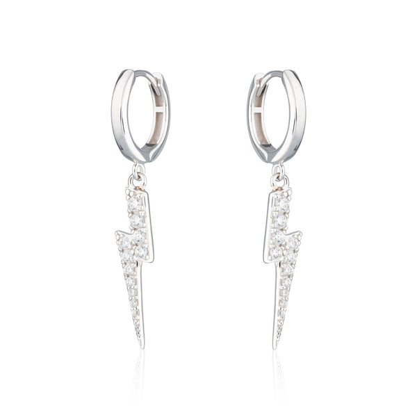 Lightning Hoop Earrings