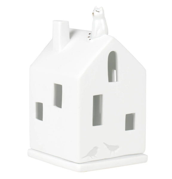 Räder Porcelain Cat On Roof Lighthouse